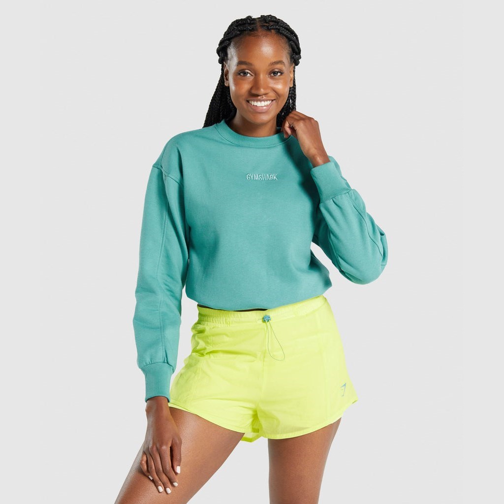 Pullover Gymshark Official - Pulse Mujer Teal